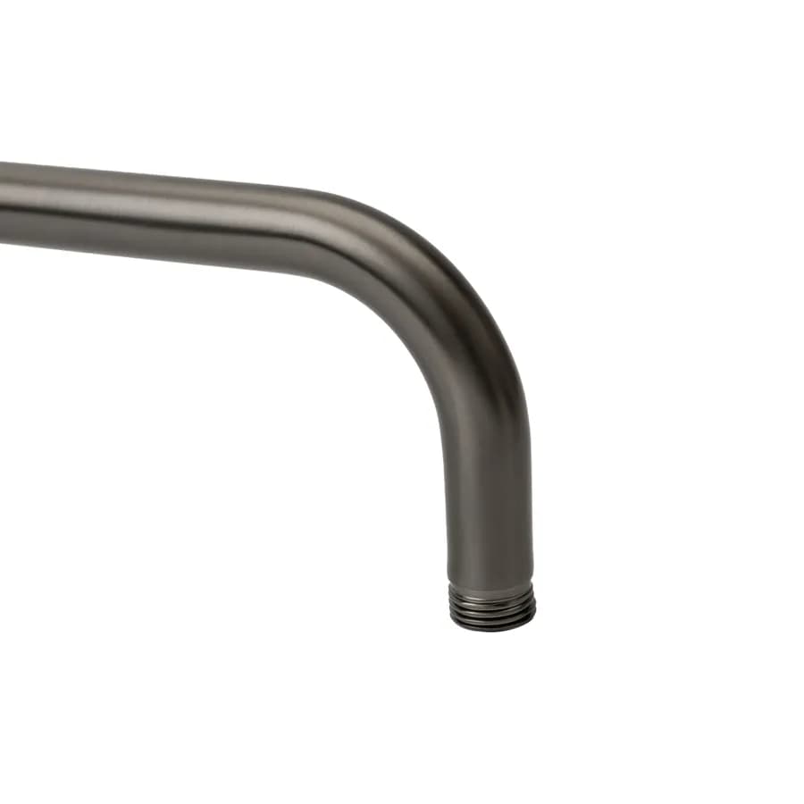 Braccio doccia 42 cm in ottone nero spazzolato