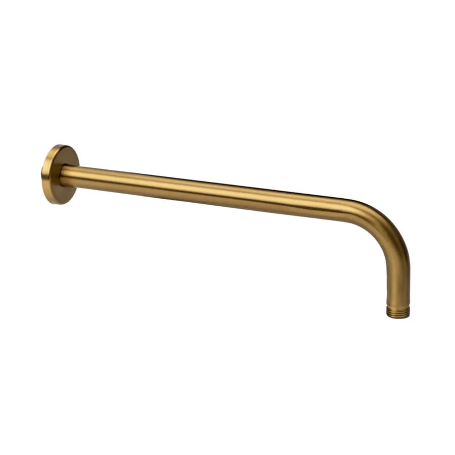 Braccio doccia 35 cm in ottone oro spazzolato