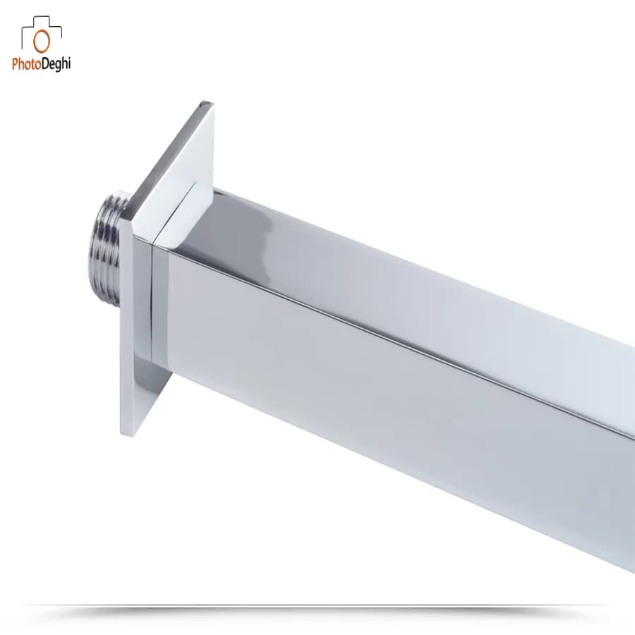 Braccio doccia design squadrato 40 cm a muro Jacuzzi - Rubinetteria arredo bagno per soffione