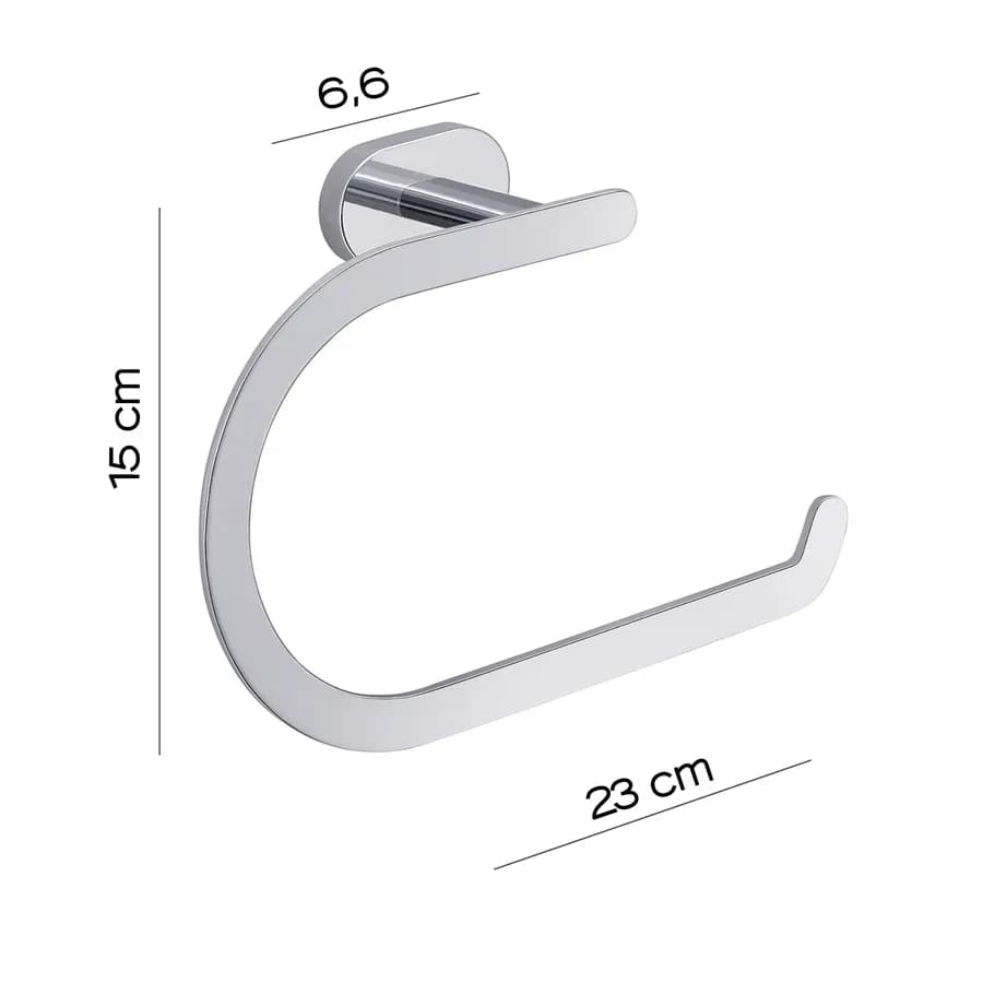 Portasalviette ad anello in acciaio inox e cromall - Bernina di Gedy