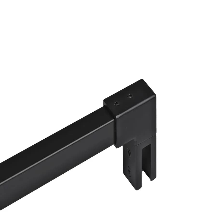 Braccio walk-in 120 cm per box doccia finitura nero opaco