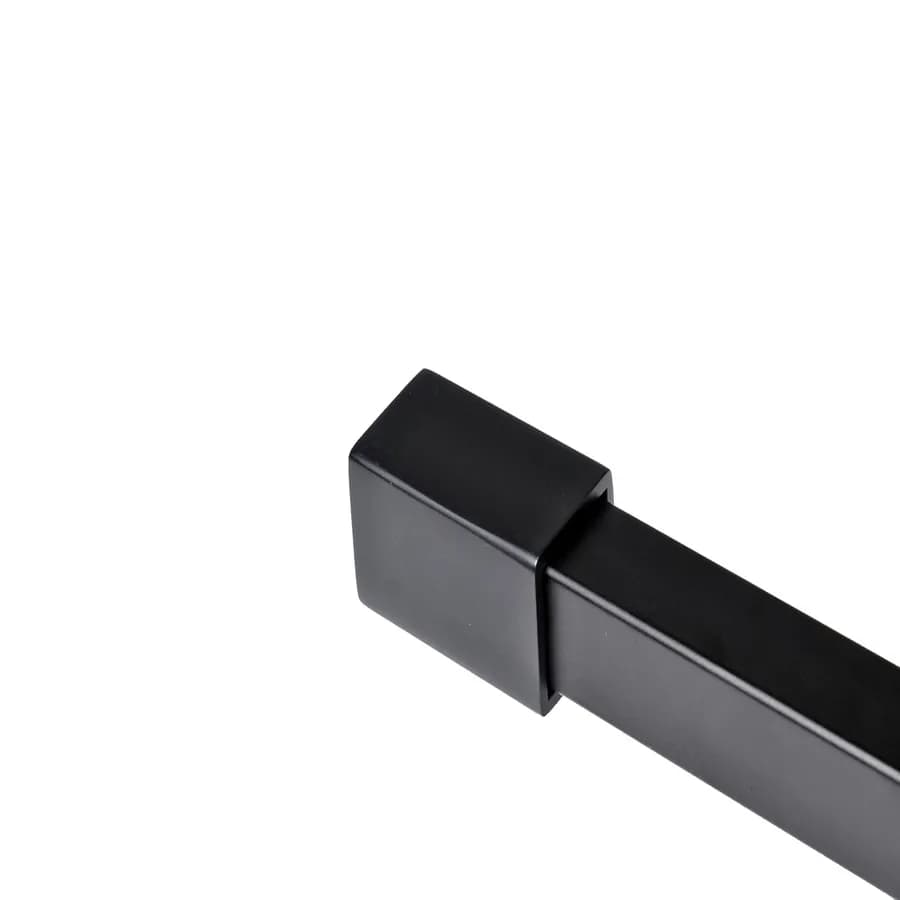 Braccio walk-in 120 cm per box doccia finitura nero opaco