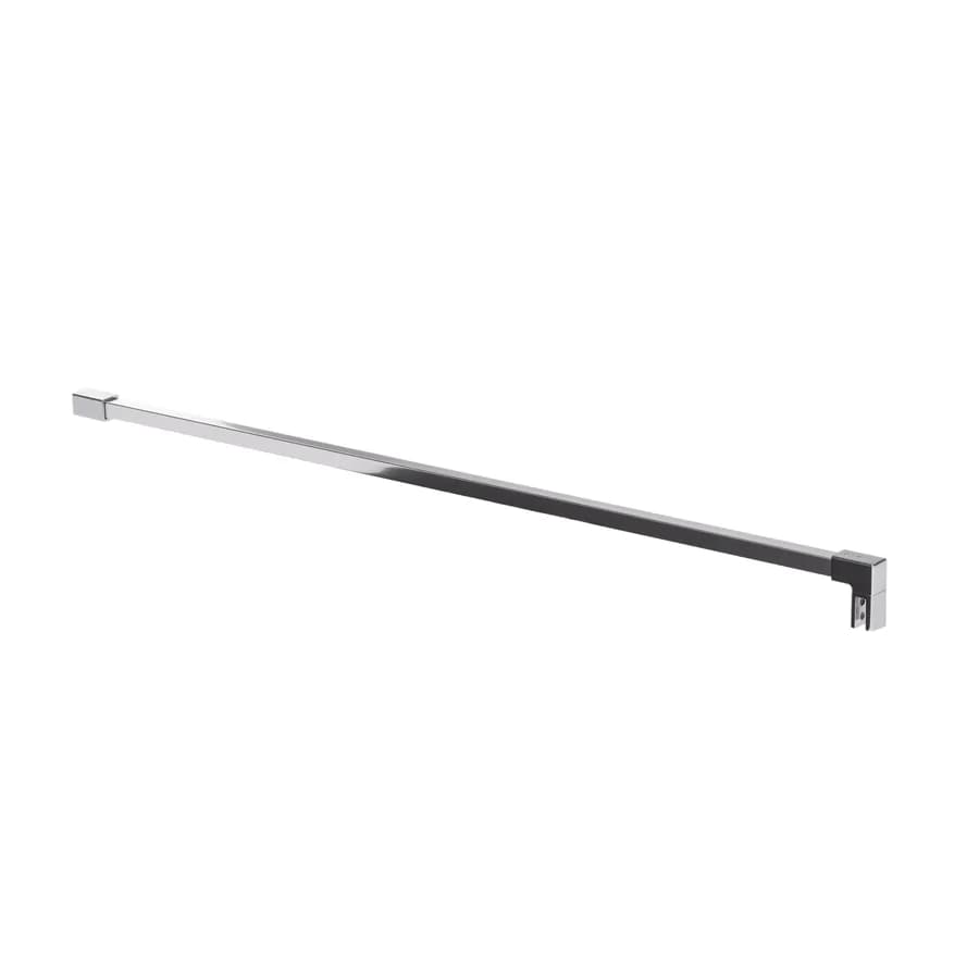 Braccio walk-in 100 cm acciaio sezione quadrata riducibile cromo