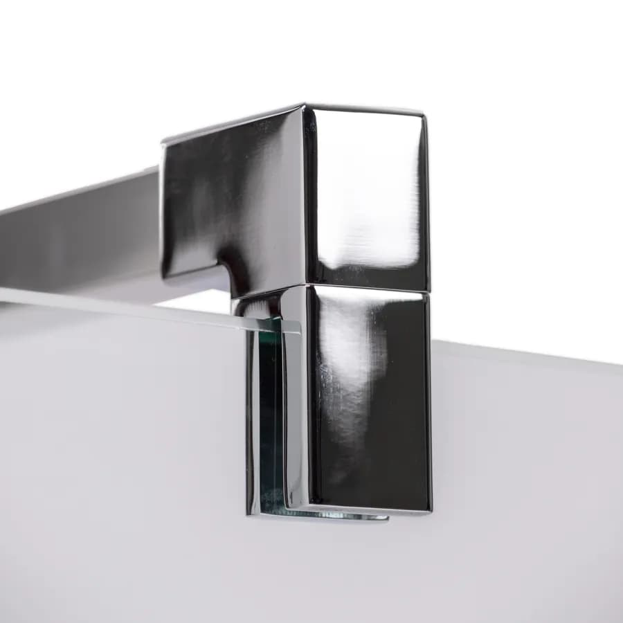 Braccio walk-in 100 cm acciaio sezione quadrata riducibile cromo