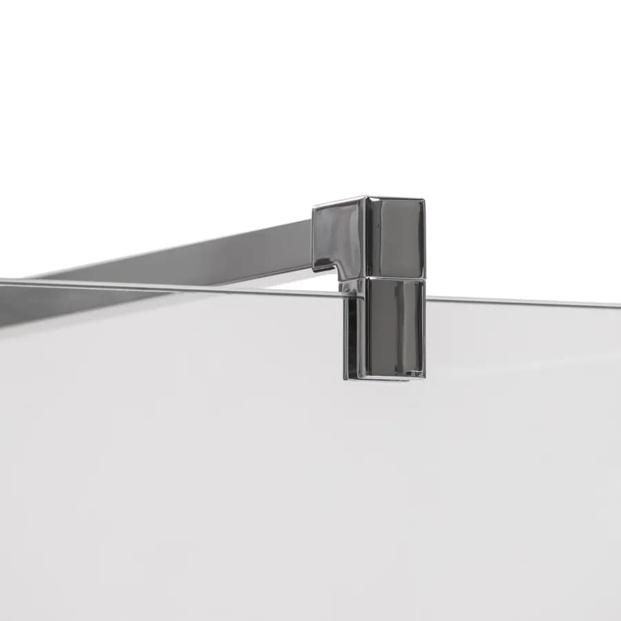 Braccio walk-in 100 cm acciaio sezione quadrata riducibile cromo