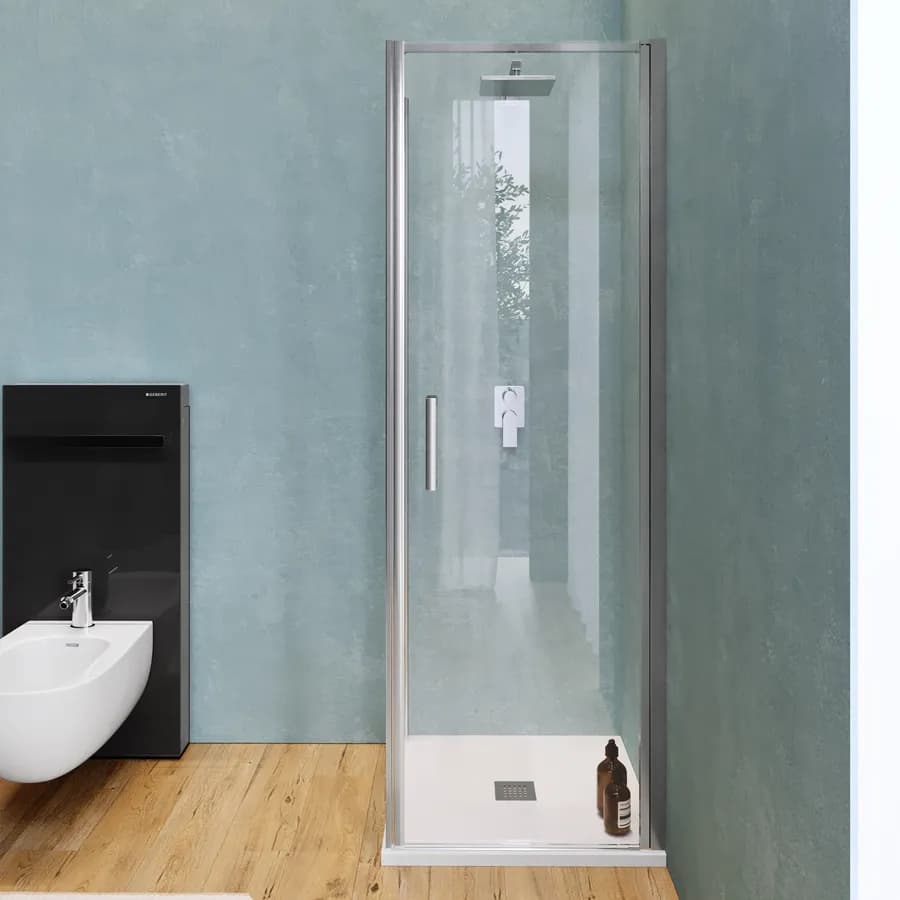 Box doccia 70X80 cm battente con vetro anticalcare trasparente e profilo cromo 200h - Artego