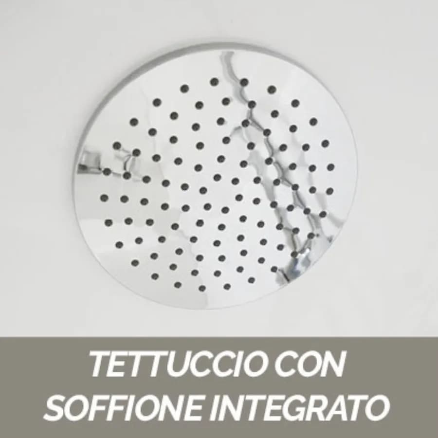 Cabina doccia 90x90 cm con due ante scorrevoli e due ante fisse - Nebe