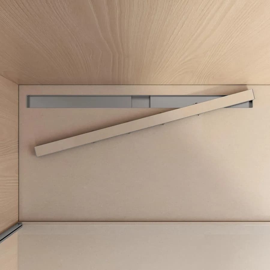 Canalina doccia 120 cm cover piastrellabile in acciaio inox - Stiletto