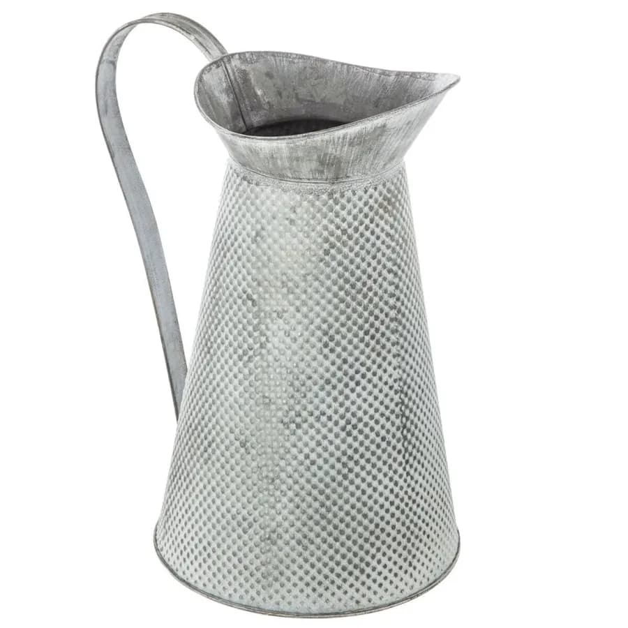 Caraffa decorativa 28h cm in metallo anticato