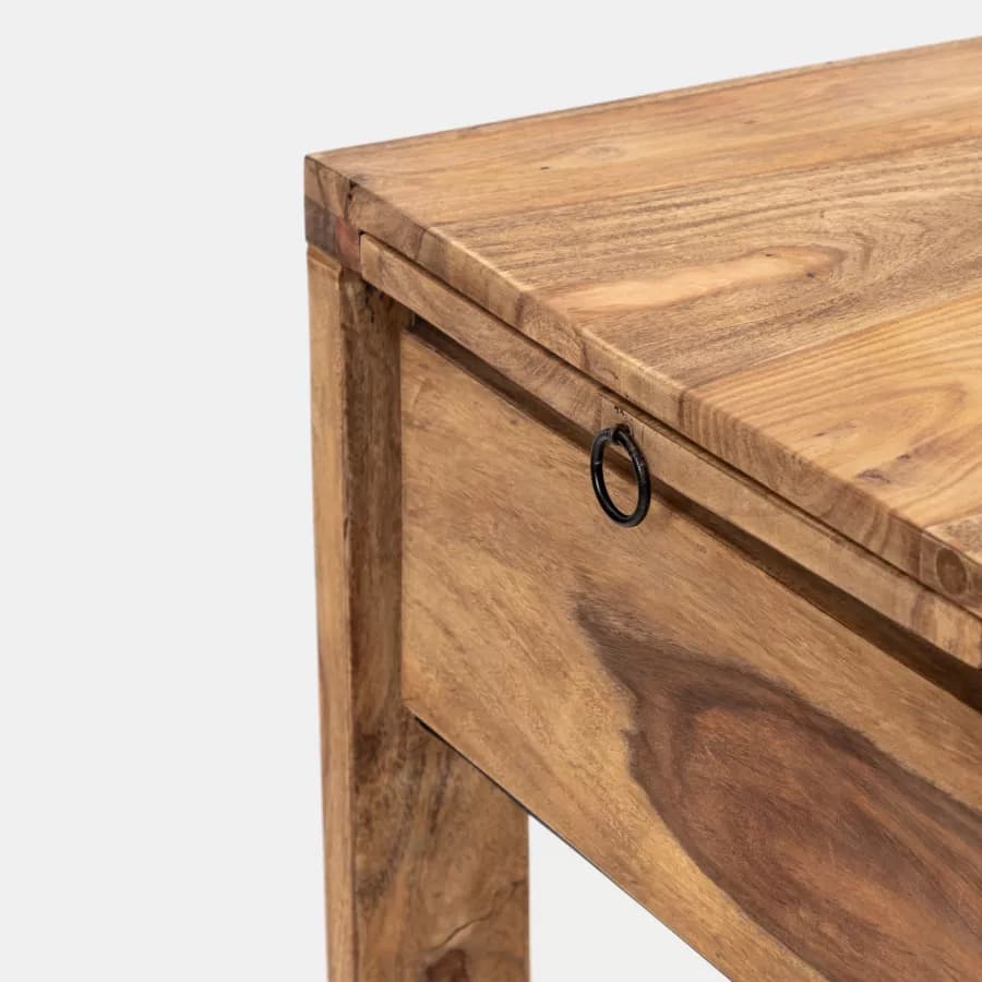 Carrello portabottiglie in legno - Freia Acacia