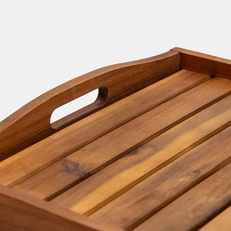 Carrello portavivande in legno di acacia - Paja