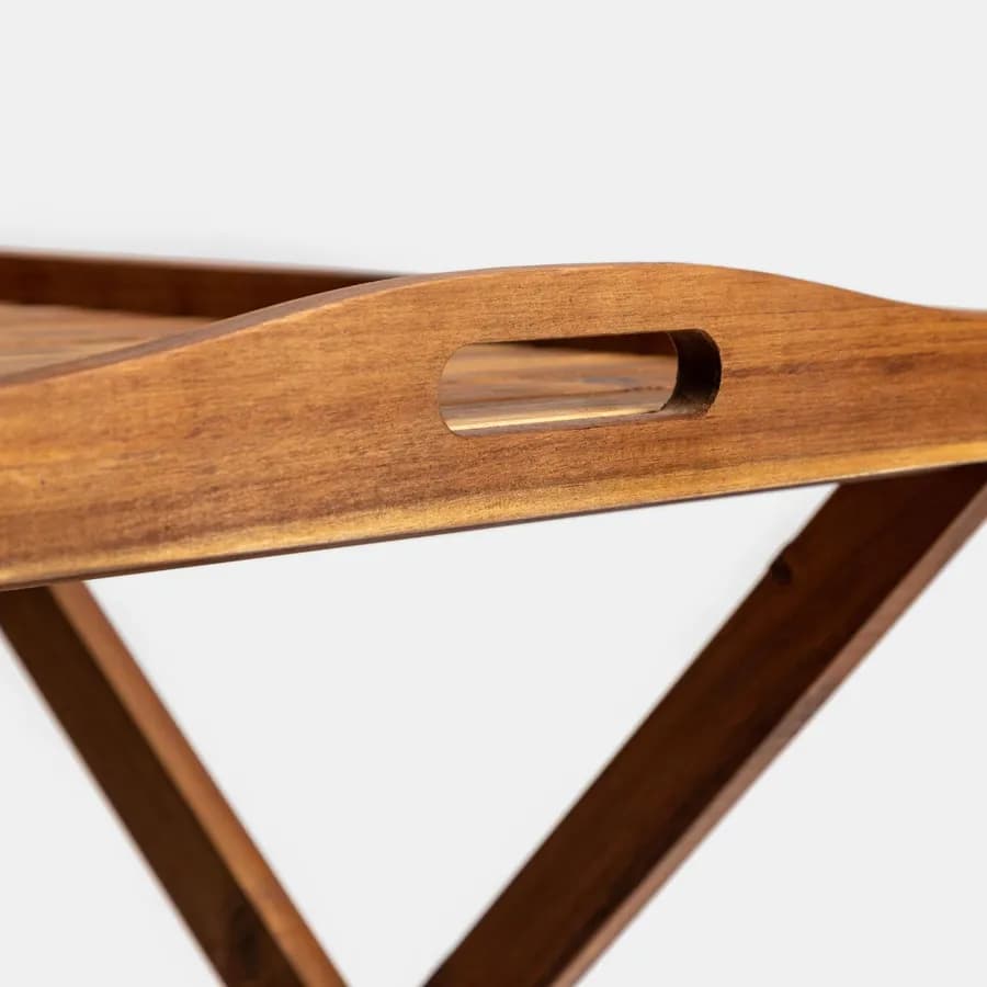 Carrello portavivande in legno di acacia - Paja