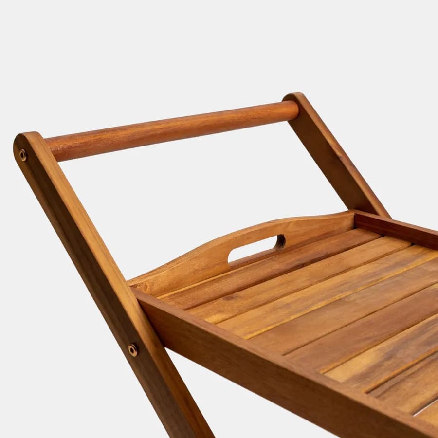 Carrello portavivande in legno di acacia - Paja
