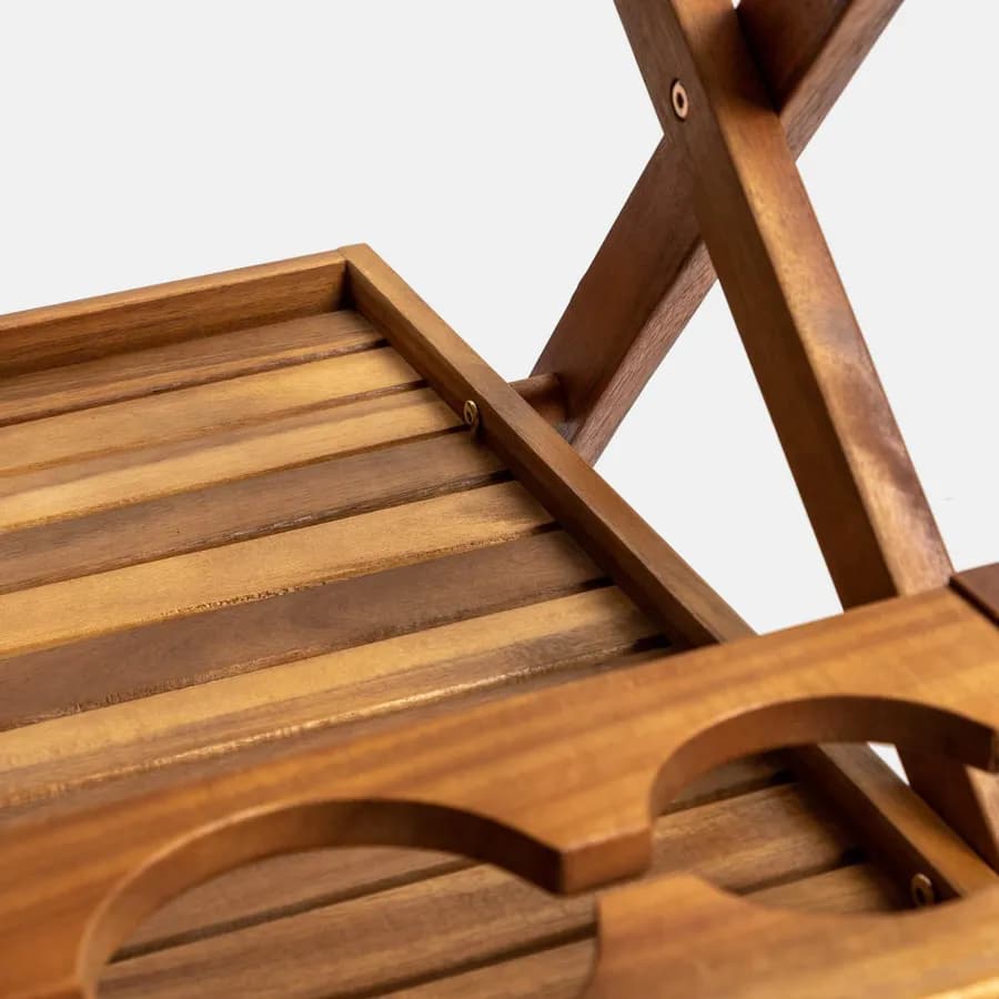 Carrello portavivande in legno di acacia - Paja