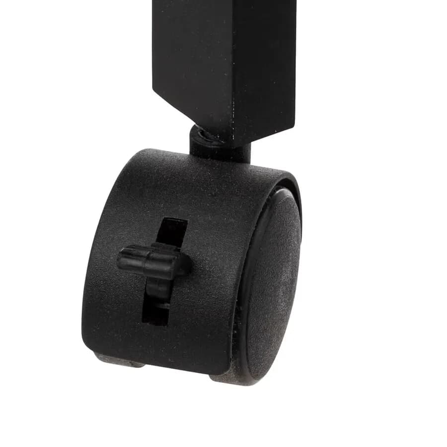 Carrello salvaspazio 75h cm in legno nero con freni e 3 ripiani - Matilde