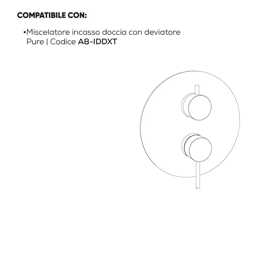 Cartuccia per miscelatore incasso doccia con deviatore - Pure