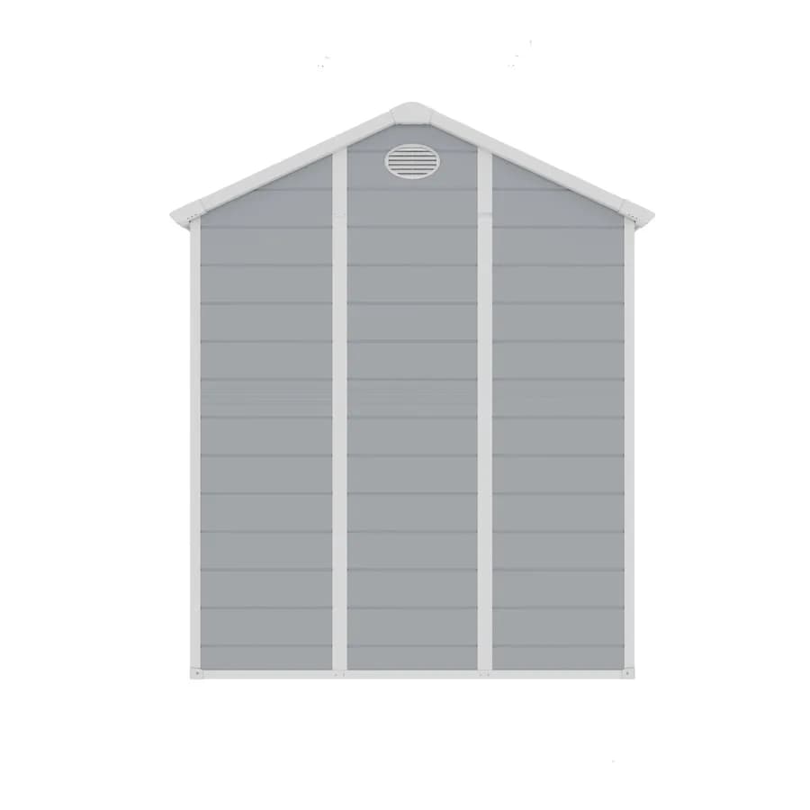 Casetta ricovero attrezzi da giardino 190x192x226h cm in polipropilene grigio - Florella