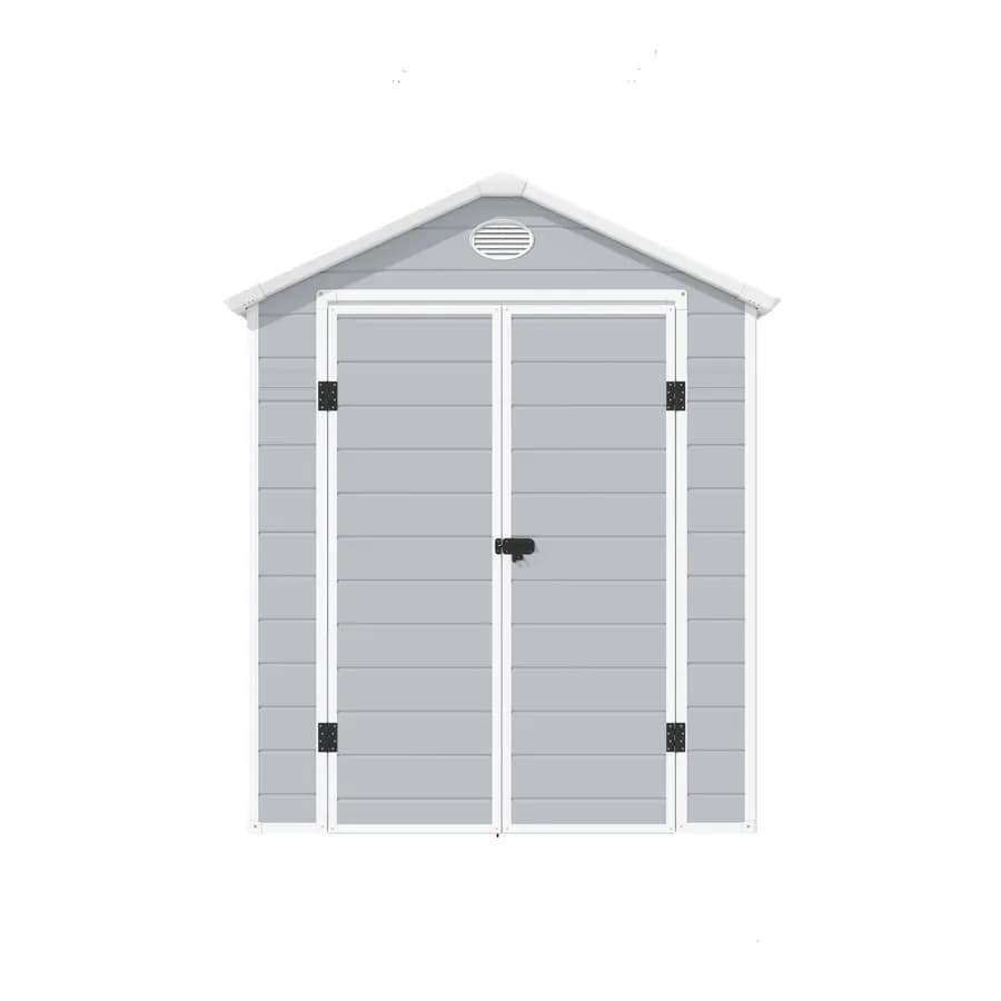 Casetta ricovero attrezzi da giardino 190x192x226h cm in polipropilene grigio - Florella