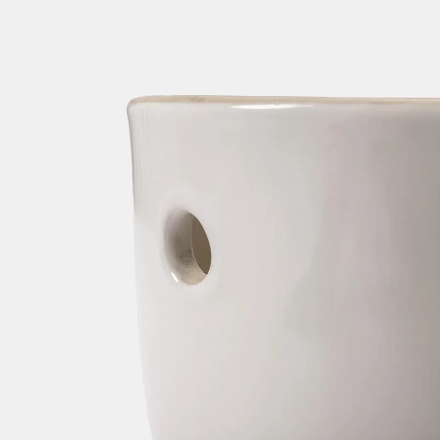 Cassetta alta universale in ceramica bianca da 11 lt