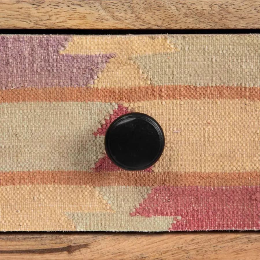 Cassettiera 50x35 cm in legno di mango 4 cassetti - Freia Mango