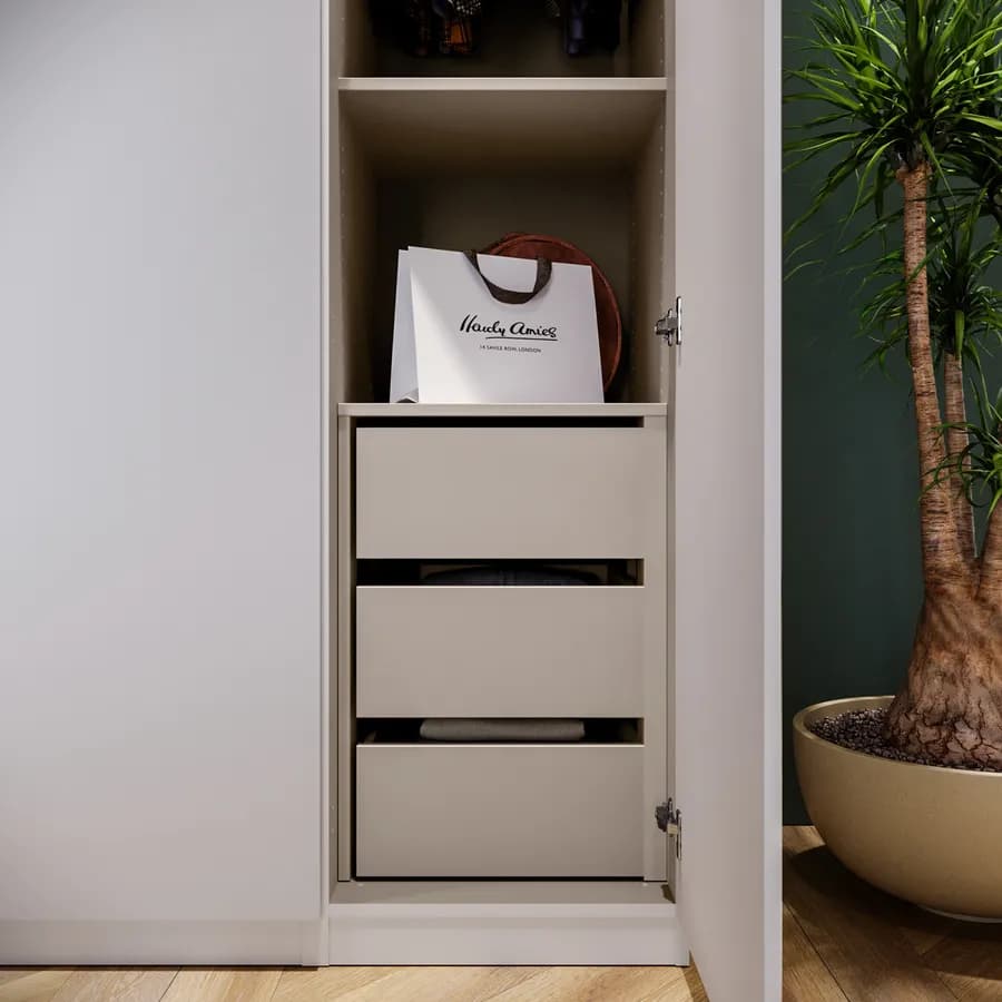 Cassettiera soft close cashmere per armadio da 50 cm - Ventur