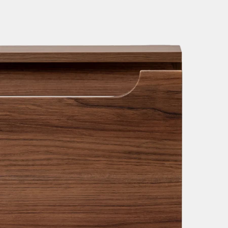 Cassettone sospeso 100 cm con top rovere deciso - Sleek