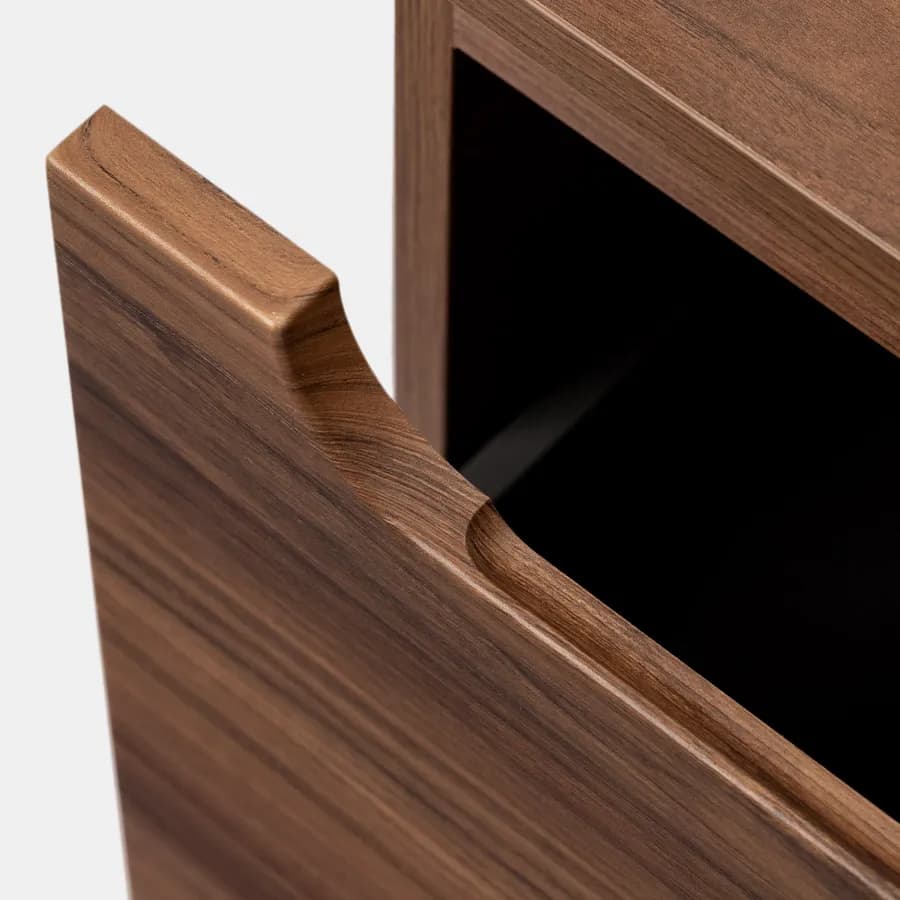 Cassettone sospeso 100 cm con top rovere deciso - Sleek