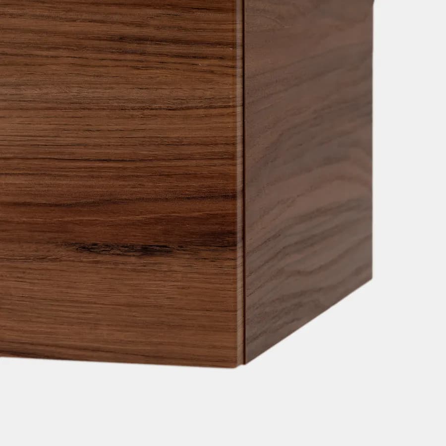 Cassettone sospeso 100 cm con top rovere deciso - Sleek