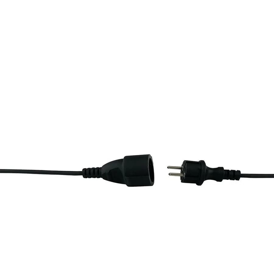 Catena luminosa 10 lampadine per esterno da 10m con cavo nero