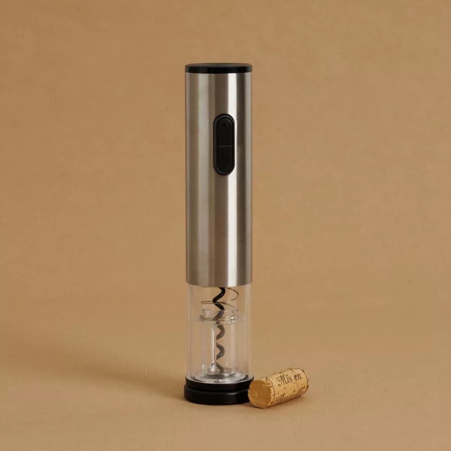 Cavatappi elettrico 23h cm in acciaio inox cromo