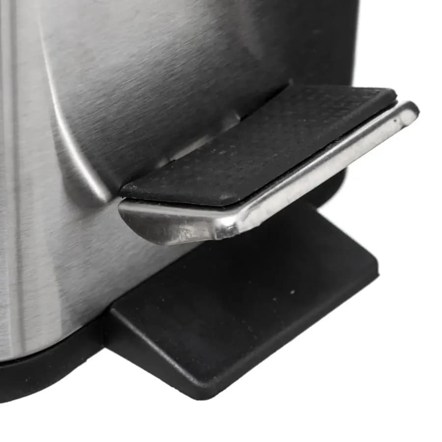 Cestino portarifiuti rettangolare 5 litri in acciaio inox con chiusura soft close