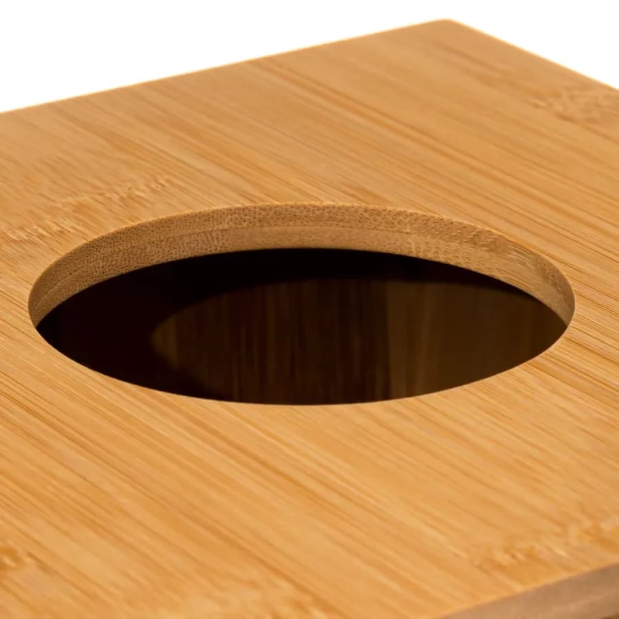 Cestino portarifiuti 6 litri in legno di bambù naturale
