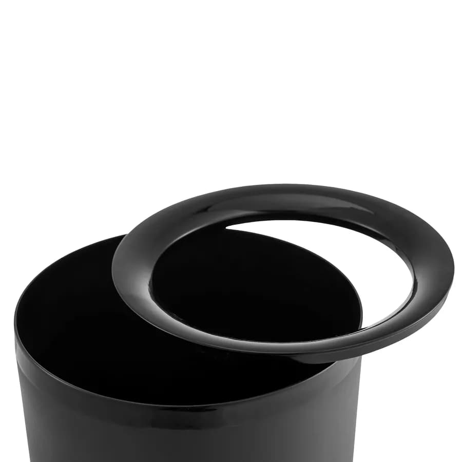 Cestino portarifiuti 6 litri nero - Lorcan