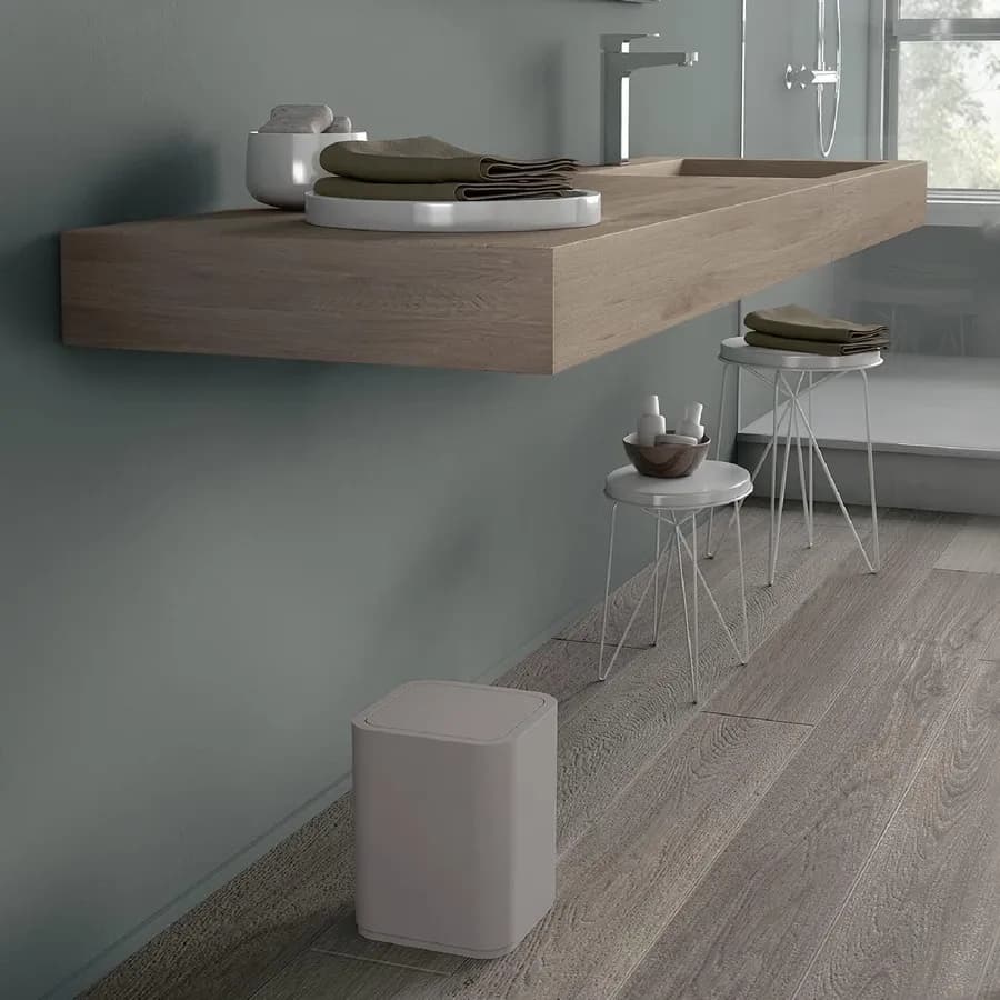 Cestino portarifiuti beige 8 litri - Seventy di Gedy