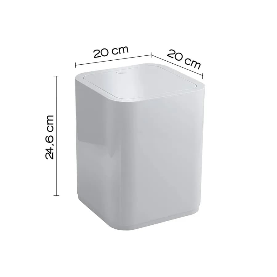 Cestino portarifiuti bianco 8 litri - Seventy di Gedy