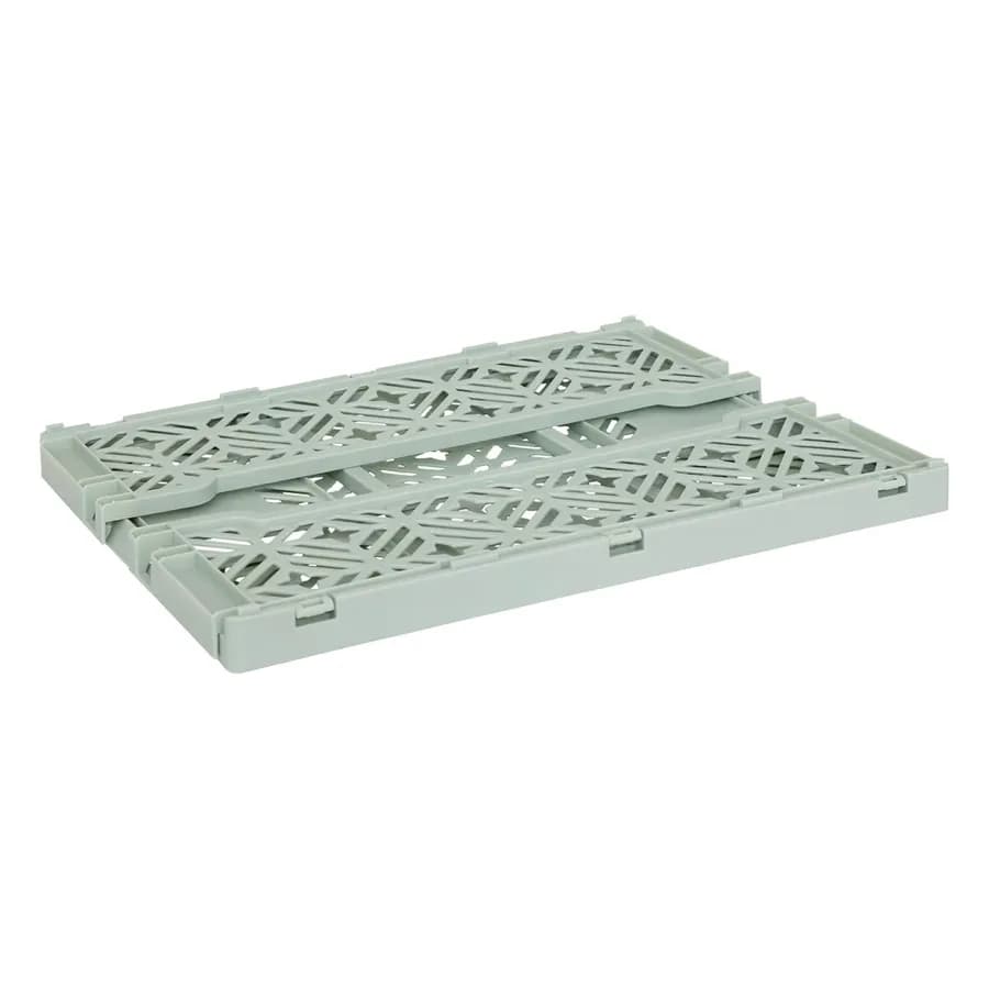 Cesto contenitore 40x15h cm pieghevole in polipropilene verde - Kids