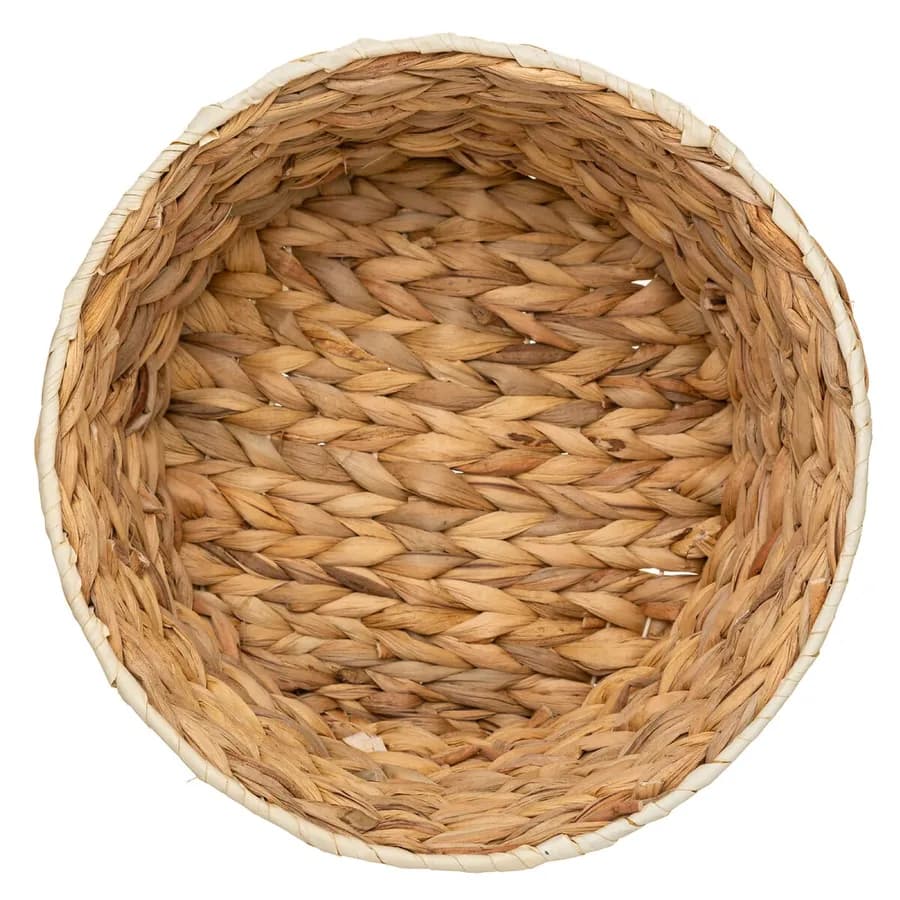 Cesto contenitore rotondo 26 cm intrecciato naturale