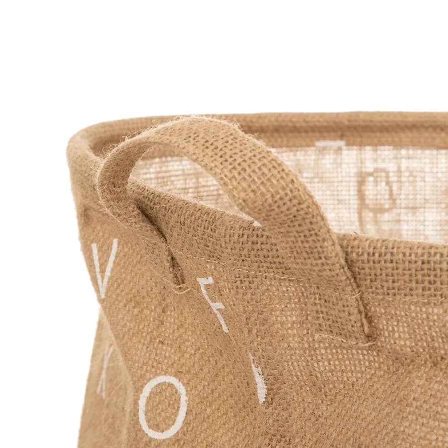 Cesto contenitore rotondo 35 cm in juta naturale - Kids