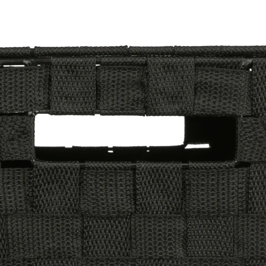 Cesto portabiancheria 30 L cm in polipropilene intrecciato nero - Kennedy