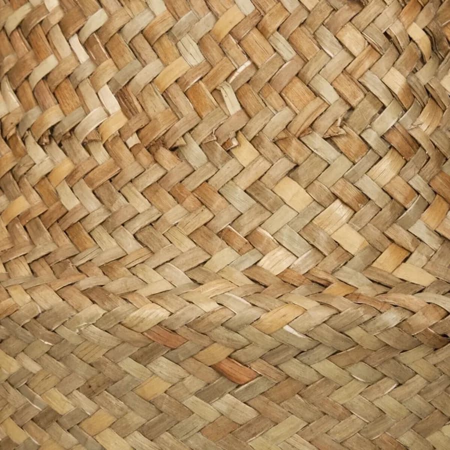 Cesto sospeso rotondo 16 cm intrecciato naturale