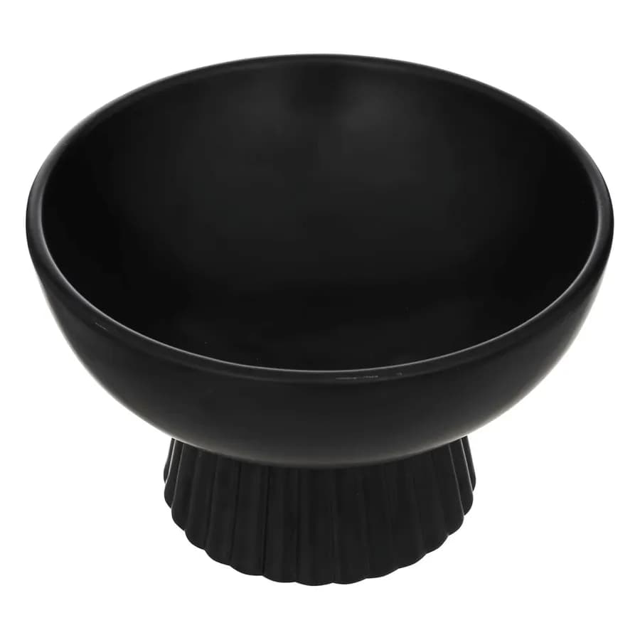 Ciotola decorativa rotonda 22 cm in ceramica nero