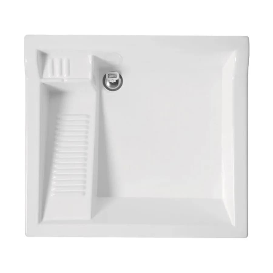 Colavene Lavacril On lavatoio copri lavatrice con lavabo ABS bianco 73x67x109h cm