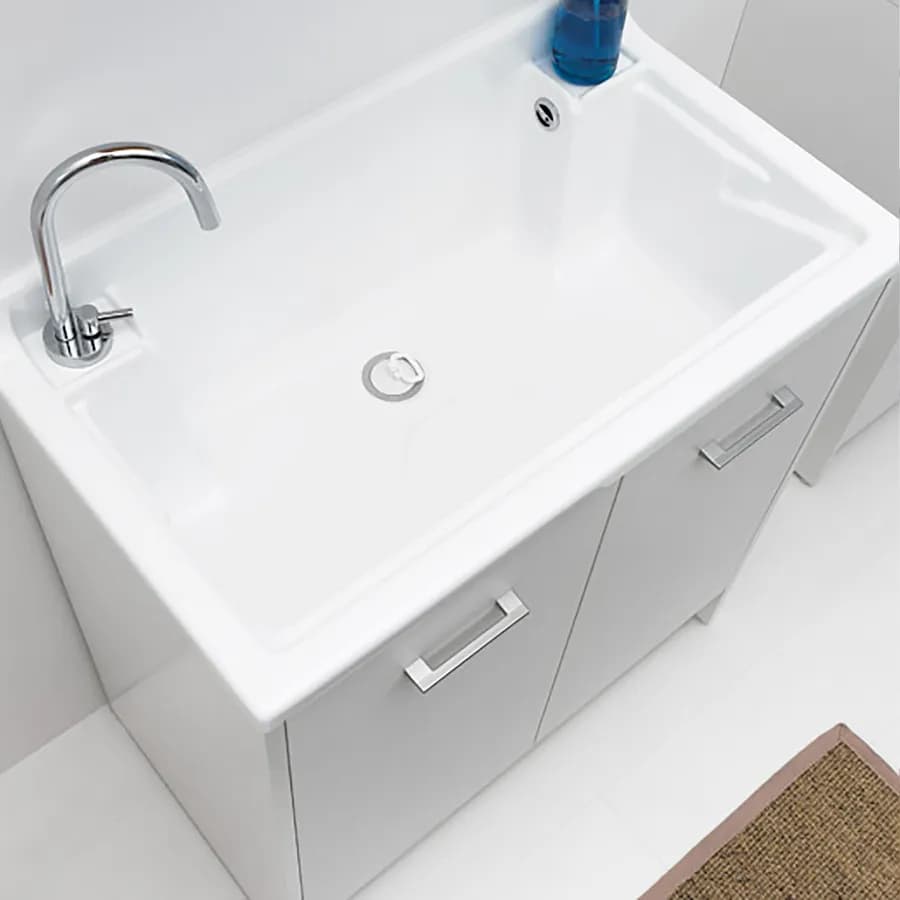 Colavene lavapanni Domestica 80x45x86h cm con vasca e vano contenitore con ante