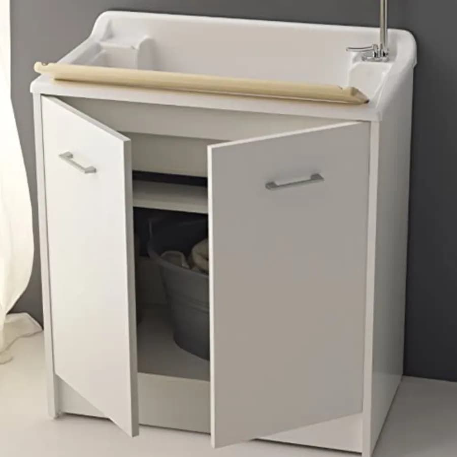 Colavene lavapanni Domestica 80x45x86h cm con vasca e vano contenitore con ante