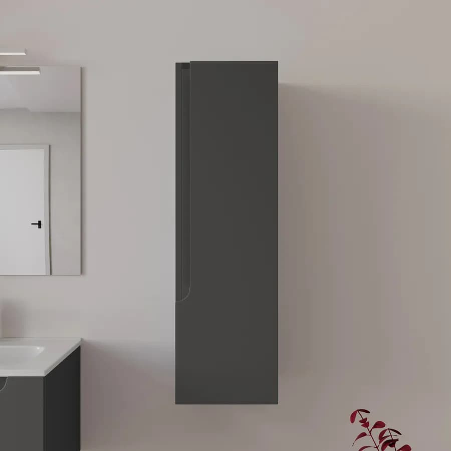 Colonna bagno sospesa 30x30x100h cm antracite - Agave