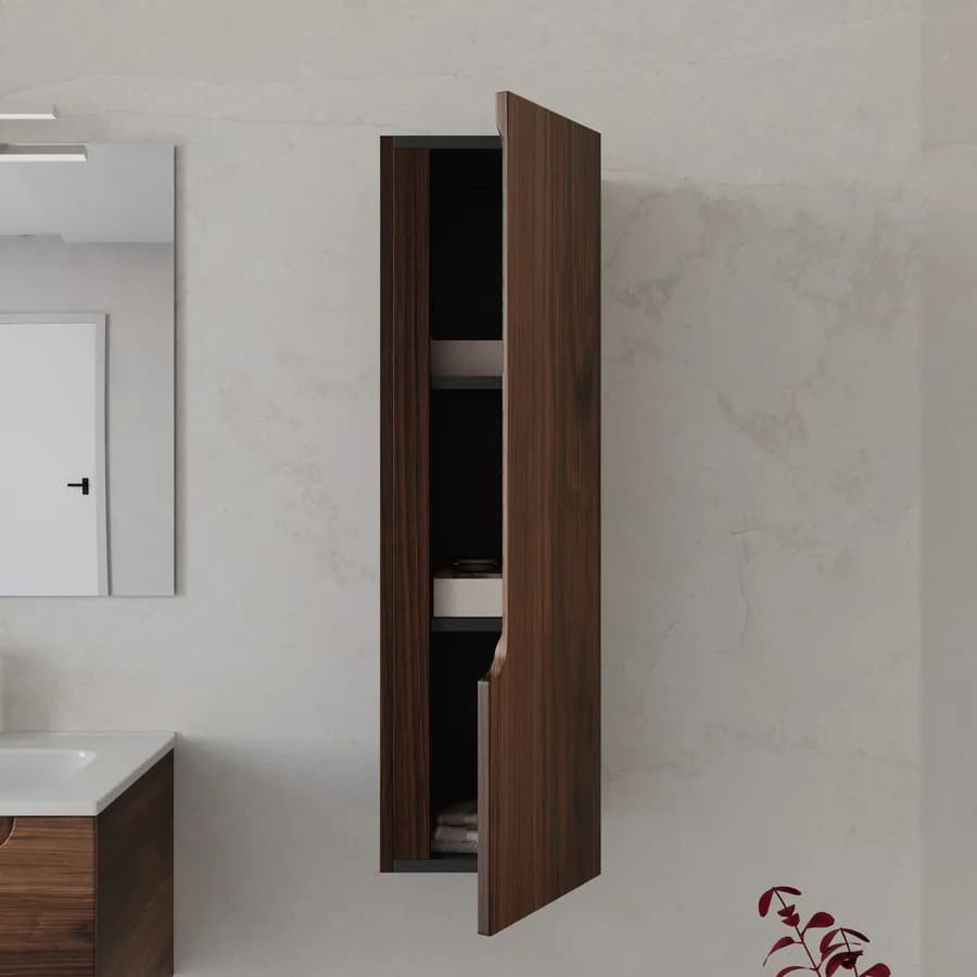 Colonna bagno sospesa 30x30x100h cm rovere deciso - Agave