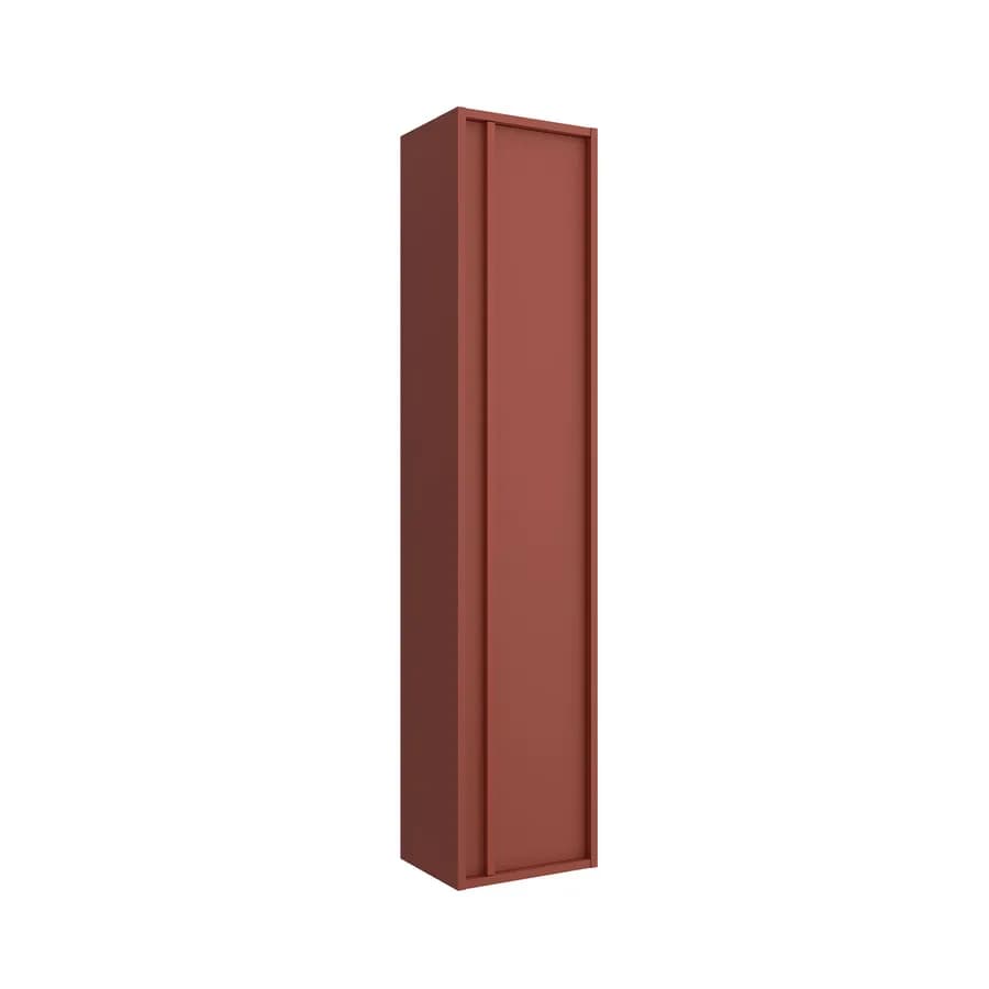 Colonna bagno sospesa 140h cm red satinato con anta Soft Close reversibile - Maestro