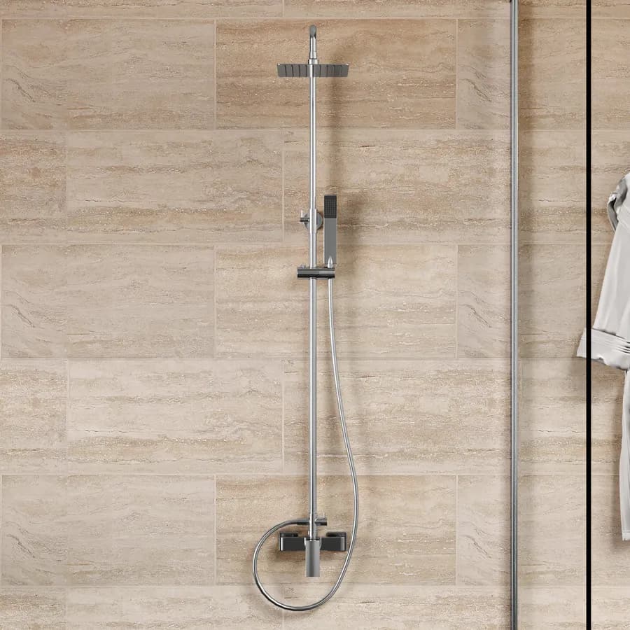 Colonna doccia 130 h cm cromo - Nikos