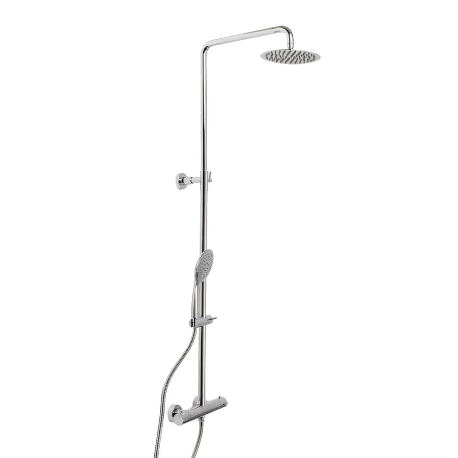 Colonna doccia Jacuzzi - Rubinetteria con miscelatore termostatico soffione 20cm e doccetta