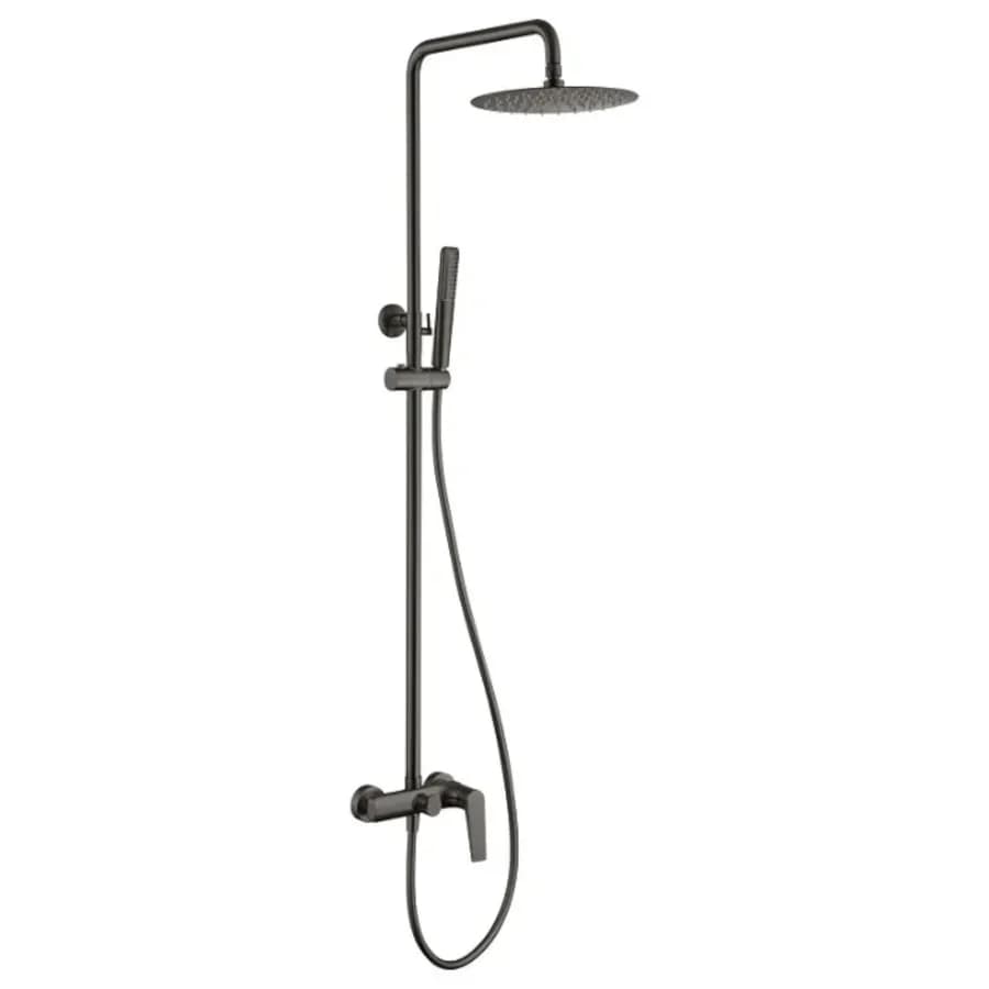 Colonna doccia in acciaio inox 304 con soffione anticalcare nero satinato- Poet